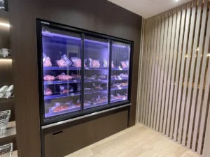 vitrine réfrigérée installation cuisine professionnelle